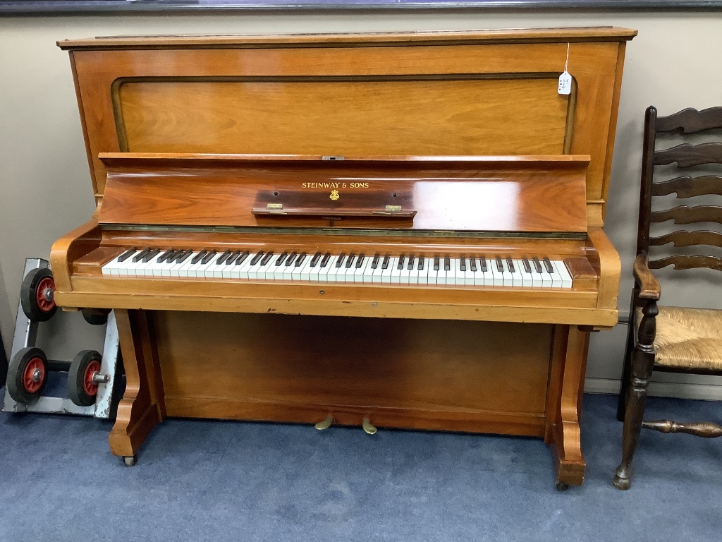 A Steinway & Sons Vertegrand upright piano, No. 126782 (1908)
